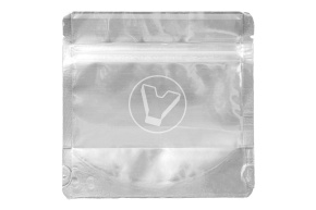 Пакет металлизированный  дой-пак с замком зип-лок, 130*130мм (35+35), 140мкм прозрачный