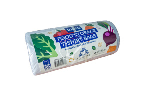 Маечка с ручкой, прозрачная в рулоне, 25*45 см/1000 г