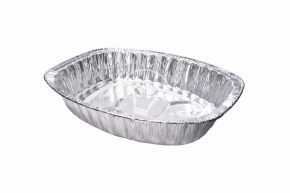 Блюдо алюминиевое глубокое, 450*360*85 мм