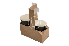 ECO CUPHOLDER  Держатель для 2х стаканов, крафт
