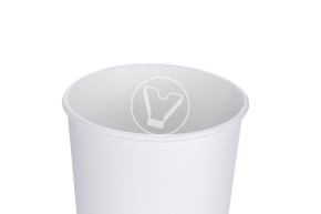 Стакан 400 мл. двухслойный для горячего, белый