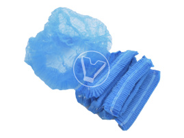 Шапочка-берет Шарлота, голубая 21см