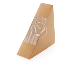 Упаковка под сендвичи Sandwich 50, 130*130*50, крафт (DOECO)