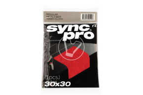 Салфетка из микрофибры 30*30, 280 гсм, SyncPro(красная)