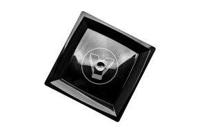 Тарелка квадратная, плоская 172 мм. черная