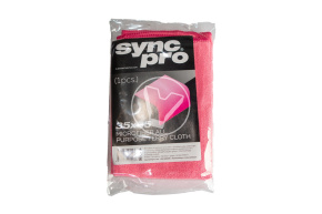 Салфетка розовая из микрофибры 35*35 см Sync Pro