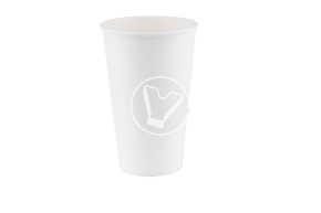 Стакан бумажный, 350 мл, белый, для горячих напитков