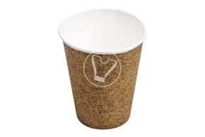Стакан бумажный, 165 мл, крафт, для горячих напитков