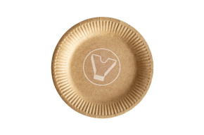 Тарелка d-230, бумажная  Крафт (Verde Vita)