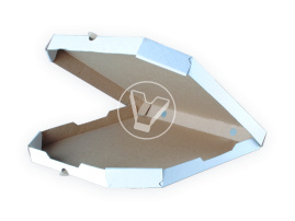 Коробка для пиццы, 350*350*40 мм,гофро, белая