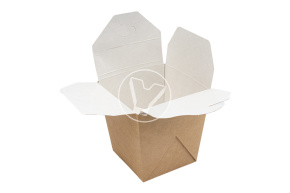 Коробка для лапши WOK700 мл., 81/101*81/101*106, крафт