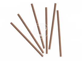 Трубочки бумажные GVS-42-LRG "Крафт", 8*200 мм, крафт