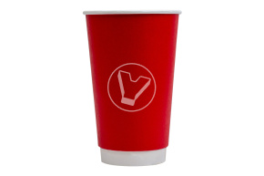 Стакан бумажный, 400 мл, 2 слойный, для горячих напитков