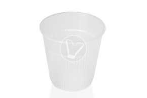 Стакан 250мл., рифленный для горячего,прозрачный ПП