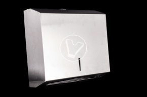 Диспенсер для бумажных полотенец Z укладки 280*260*102, хром серебристый