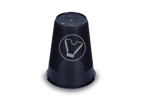 Стакан 450мл., рифленный для горячего,черный ПП