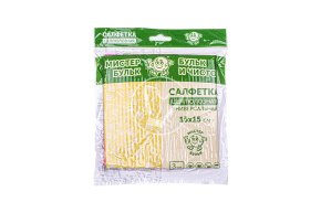 Салфетка целлюлозная 15*15 универсальная "Мистер Бульк"