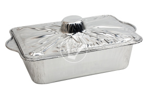Форма алюминиевая "Кастрюля" с крышкой 300*190*70 мм., 3800 мл.