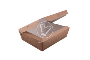 Ланч - бокс (коробка)  CRAFTBOX1000 170/190*130/150*50 мм., крафт