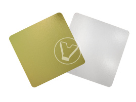 Подложка кондитерская 1,5 зол/бел 300*300мм 50 шт/уп