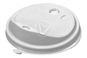 Крышка d-80 с питейником, белая, тип К