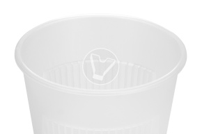 Стакан 250мл., рифленный для горячего,прозрачный ПП