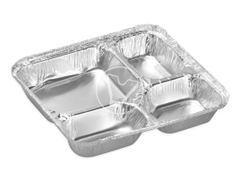 Алюм. Контейнер, 4-х секц., Lamina VV 2318, 230*180*42 мм, 900 мл