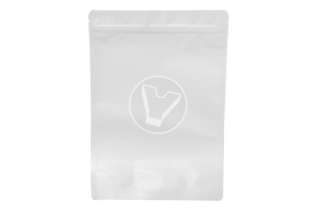 Пакет металлизированный  дой-пак с замком зип-лок, 200*300мм (45+45), 140мкм белый, матовый