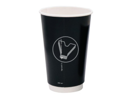 Стакан бумажный, 400 мл, 2 слойный, для горячих напитков