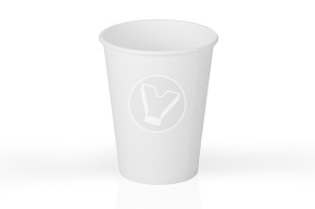 Стакан 350 мл, бумажный, для горячих напитков, белый Verde Vita