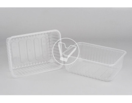 Контейнер прозрачный, 1000 мл, 179*132*61,9 мм (ПП, СтиролПласт)