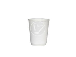Стакан бумажный, 250 мл, d-80 мм, белый, 2 слойный