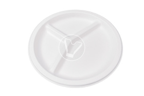 Тарелка d-225 3х секционная, белая VerdeVita