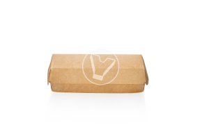 Упак. для хот-догов, картофеля фри ECO HD BOX, 215*75*40, крафт