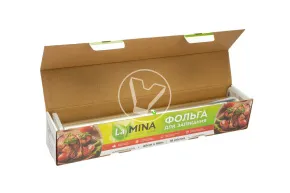 Фольга в футляре с встроенным ножом, 45 см, 60 м, 18 мкм, 6 шт/кор,  Lamina