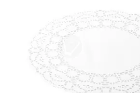 Салфетка с ажурным краем, круглая, d 260 мм, белая, 250 шт/уп, Deco