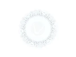 Салфетка с ажурным краем, круглая, d 260 мм, белая, 250 шт/уп, Deco