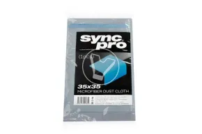 Салфетка голубая из микрофибры 35*35 см Sync Pro 