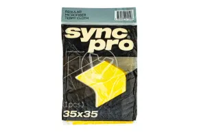 Салфетка из микрофибры 35*35, 280 гсм, SyncPro (желтая)
