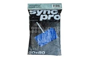 Салфетка микрофибра для пола 50*80 см., 350 гсм (синяя)